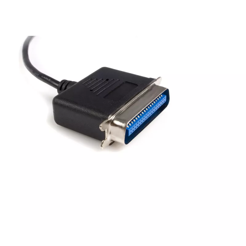 StarTech.com 10 ft USB-zu-Parallel-Druckeradapter – M/M, Schwarz, Centronics, USB Typ-A, 30,5 m, Stecker/Stecker, CE, RoHS