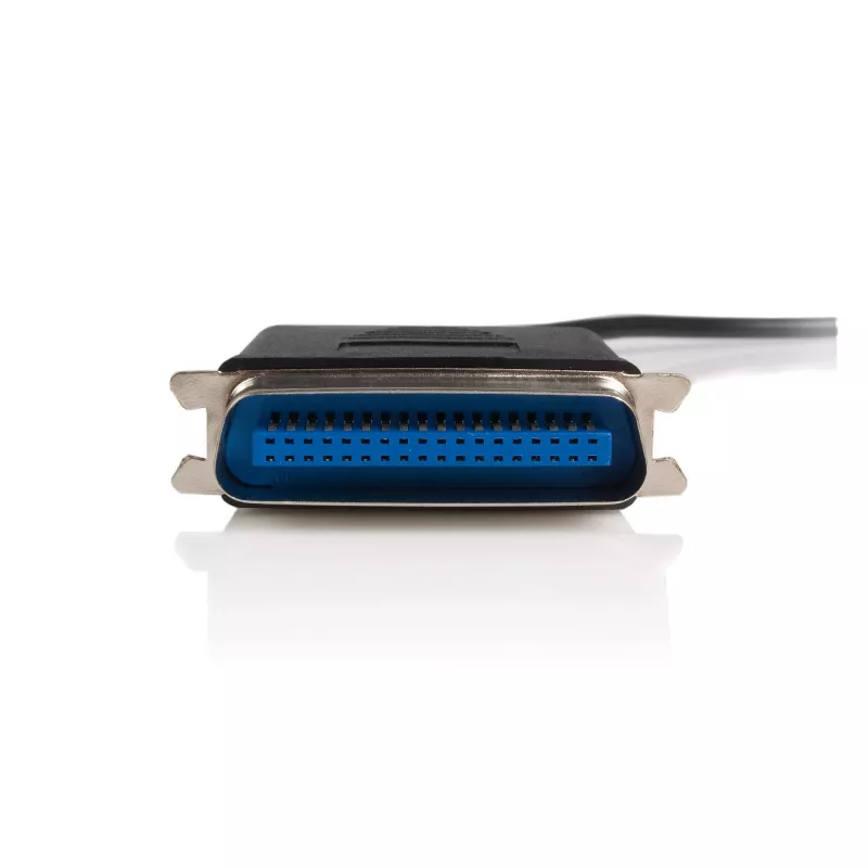 StarTech.com 10 ft USB-zu-Parallel-Druckeradapter – M/M, Schwarz, Centronics, USB Typ-A, 30,5 m, Stecker/Stecker, CE, RoHS