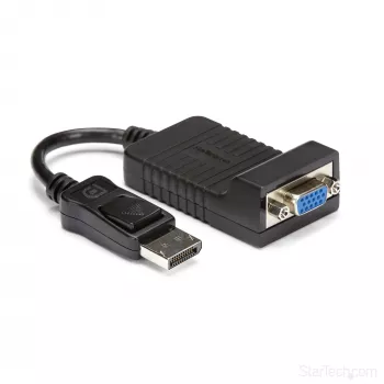 StarTech.com DisplayPort-auf-VGA-Adapter – aktiver DP-auf-VGA-Konverter – 1080p-Video – langlebig – DP/DP++-Quelle zu VGA-Monitor-Kabel-Adapter-Dongle – DP 1.2 auf VGA – einrastender DP-Stecker