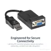 StarTech.com DisplayPort-auf-VGA-Adapter – aktiver DP-auf-VGA-Konverter – 1080p-Video – langlebig – DP/DP++-Quelle zu VGA-Monitor-Kabel-Adapter-Dongle – DP 1.2 auf VGA – einrastender DP-Stecker