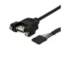 StarTech.com 0,3 m Panel Mount USB-Kabel – USB-A-auf-Motherboard-Header-Kabel F/F