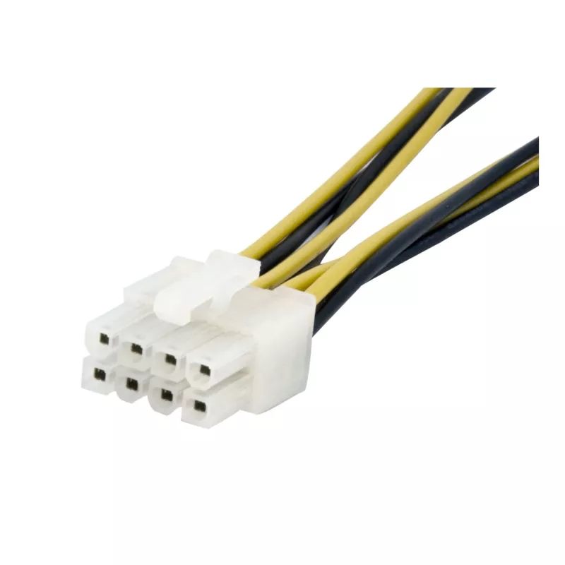 StarTech.com 15,2 cm 4-Pin auf 8-Pin EPS-Netzteiladapter mit LP4 - Stecker/Buchse