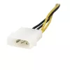 StarTech.com 15,2 cm 4-Pin auf 8-Pin EPS-Netzteiladapter mit LP4 - Stecker/Buchse