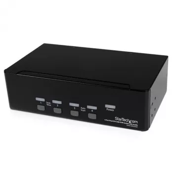 StarTech.com 4-Port Dual-DVI-USB-KVM-Switch mit Audio- und USB-2.0-Hub