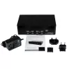 StarTech.com 4-Port Dual-DVI-USB-KVM-Switch mit Audio- und USB-2.0-Hub