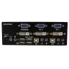 StarTech.com 2-Port DVI VGA Dual Monitor KVM Switch USB mit Audio & USB 2.0 Hub