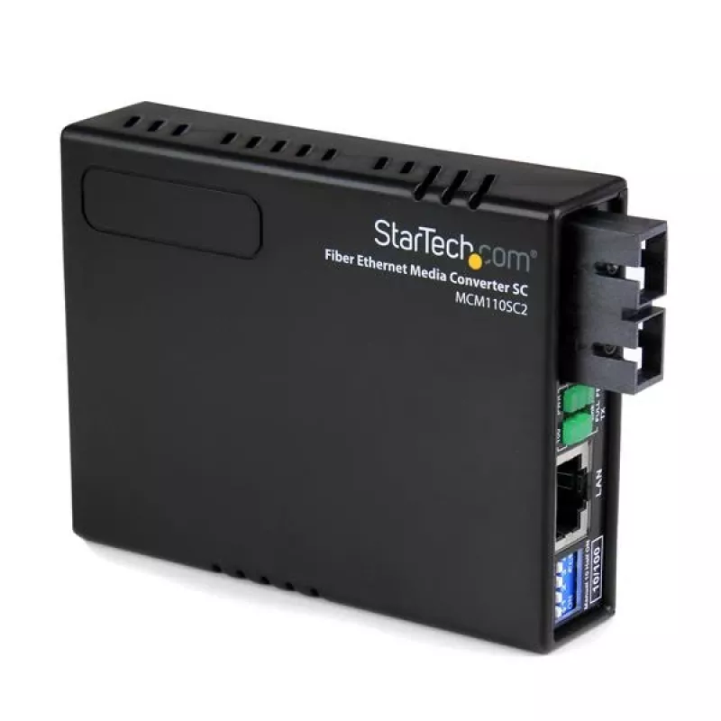 StarTech.com 10/100 Multimode-Glasfaser-Ethernet-Medienkonverter SC 2 km