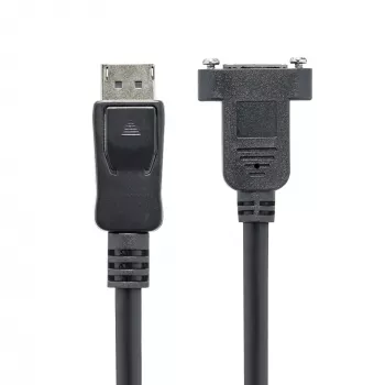 StarTech.com 1m Panel Mount DisplayPort-Kabel - 4K x 2K - DisplayPort 1.2 Verlängerungskabel Stecker auf Buchse - DP Video-Verlängerungskabel mit Panel Mount DP-Anschluss - DP Monitorkabel
