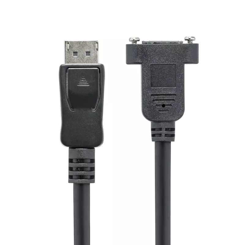 StarTech.com 1m Panel Mount DisplayPort-Kabel - 4K x 2K - DisplayPort 1.2 Verlängerungskabel Stecker auf Buchse - DP Video-Verlängerungskabel mit Panel Mount DP-Anschluss - DP Monitorkabel