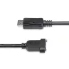 StarTech.com 1m Panel Mount DisplayPort-Kabel - 4K x 2K - DisplayPort 1.2 Verlängerungskabel Stecker auf Buchse - DP Video-Verlängerungskabel mit Panel Mount DP-Anschluss - DP Monitorkabel