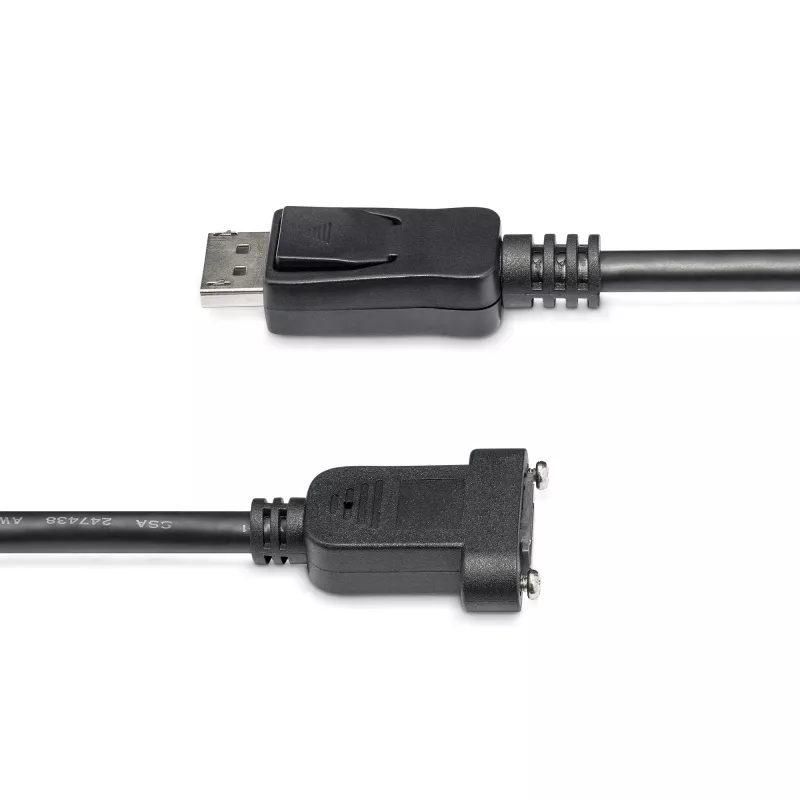 StarTech.com 1m Panel Mount DisplayPort-Kabel - 4K x 2K - DisplayPort 1.2 Verlängerungskabel Stecker auf Buchse - DP Video-Verlängerungskabel mit Panel Mount DP-Anschluss - DP Monitorkabel