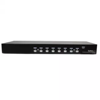 StarTech.com 8-Port-Rackmount-USB-VGA-KVM-Switch mit Audio (Audiokabel inklusive)