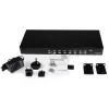 StarTech.com 8 Port 1U Rackmount USB KVM Switch mit OSD, 1920 x 1440 Pixel, Rack-Montage, 1U, Schwarz