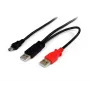 StarTech.com 1,8 m USB-Y-Kabel für externe Festplatten – USB-A auf Mini-B