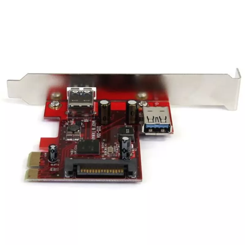 StarTech.com 2 Port PCI Express SuperSpeed USB 3.0 Karte mit UASP-Unterstützung - 1 Intern 1 Extern