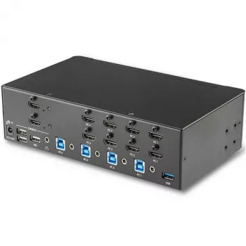 StarTech.com 4 Port HDMI KVM Switch – 4K 30Hz – Dual Display