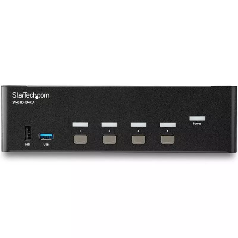 StarTech.com 4 Port HDMI KVM Switch – 4K 30Hz – Dual Display