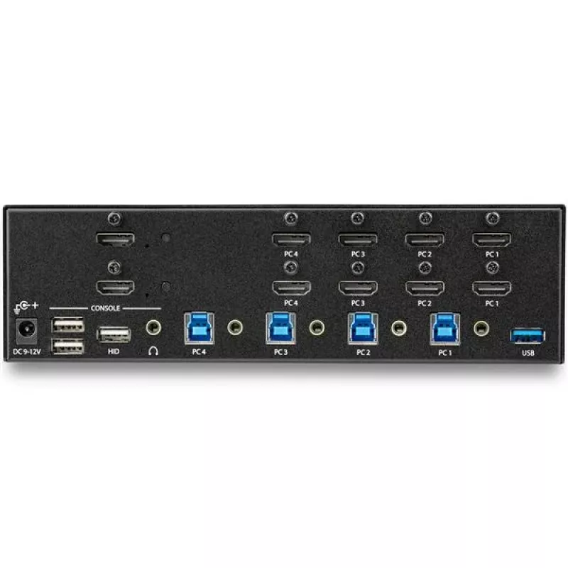 StarTech.com 4 Port HDMI KVM Switch – 4K 30Hz – Dual Display