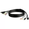 StarTech.com 6ft 4-in-1 USB DisplayPort KVM Switch Kabel w/ Audio & Microphone