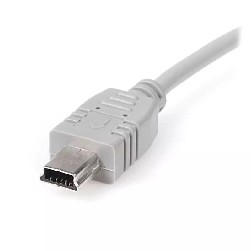 StarTech.com 15 cm Mini-USB-2.0-Kabel – A auf Mini-B, 0,152 m, USB A, Mini-USB B, USB 2.0, Stecker/Stecker, Grau