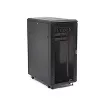 StarTech.com 4-Post 25U Server-Rack-Schrank, abschließbarer 19-Zoll-Daten-Rack-Schrank für Computer / AV / IT-Ausrüstung, Büro- / Heimnetzwerk-Rack mit Rollen und verstellbaren Montageschienen