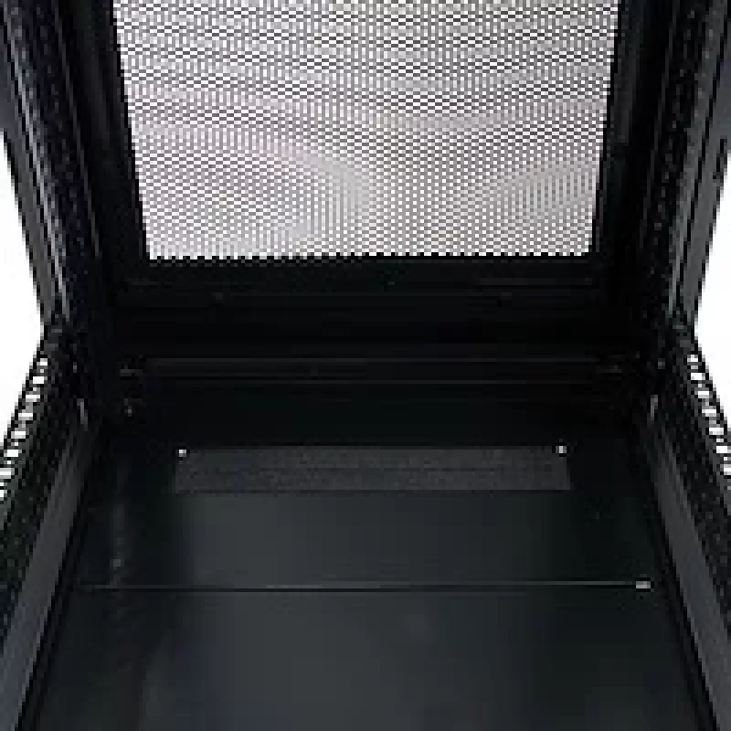 StarTech.com 4-Post 25U Server-Rack-Schrank, abschließbarer 19-Zoll-Daten-Rack-Schrank für Computer / AV / IT-Ausrüstung, Büro- / Heimnetzwerk-Rack mit Rollen und verstellbaren Montageschienen