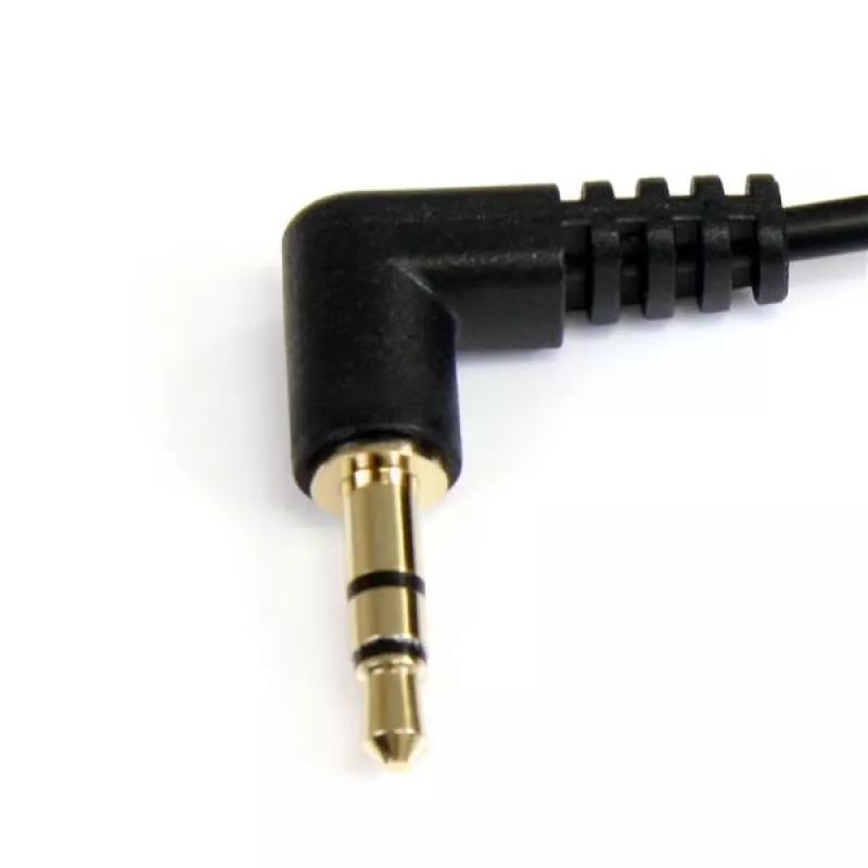 StarTech.com 3 ft schlank 3.5mm Right Angle Stereo Audio Kabel - M/M