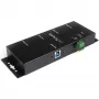 StarTech.com 4-Port Industrial USB 3.0 Hub mit ESD-Schutz~4-Port USB 3.0 Hub - 5Gbps - Metall Industrie USB-A Hub - Wand- oder Schreibtischmontage USB-Daten-Hub - TAA-konform USB-Erweiterungshub