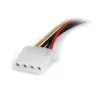 StarTech.com 15,24 cm SATA-auf-LP4-Stromkabel-Adapter – B/M, Molex (4-polig), SATA 15-polig, 0,1524 m, Stecker, Stecker, gerade