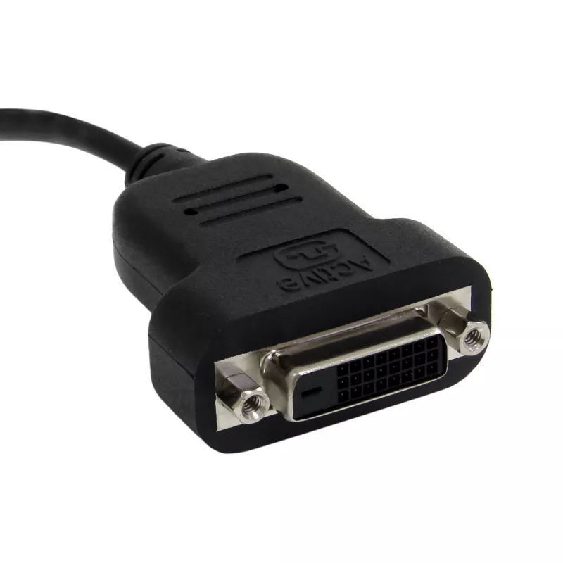 StarTech.com Mini DisplayPort zu DVI Adapter - Aktiver Mini DisplayPort zu DVI-D Adapter Konverter - 1080p Video - mDP oder Thunderbolt 1/2 Mac/PC zu DVI Monitor Dongle, mDP zu DVI Single-Link