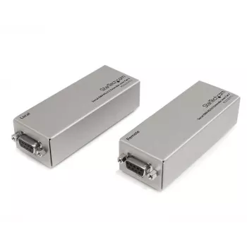 StarTech.com RS232 Seriell über Cat5 Extender, 1 km (3300 ft) Reichweite, Plug & Play, keine Software, DB9 Serielle Erweiterung - TAA
