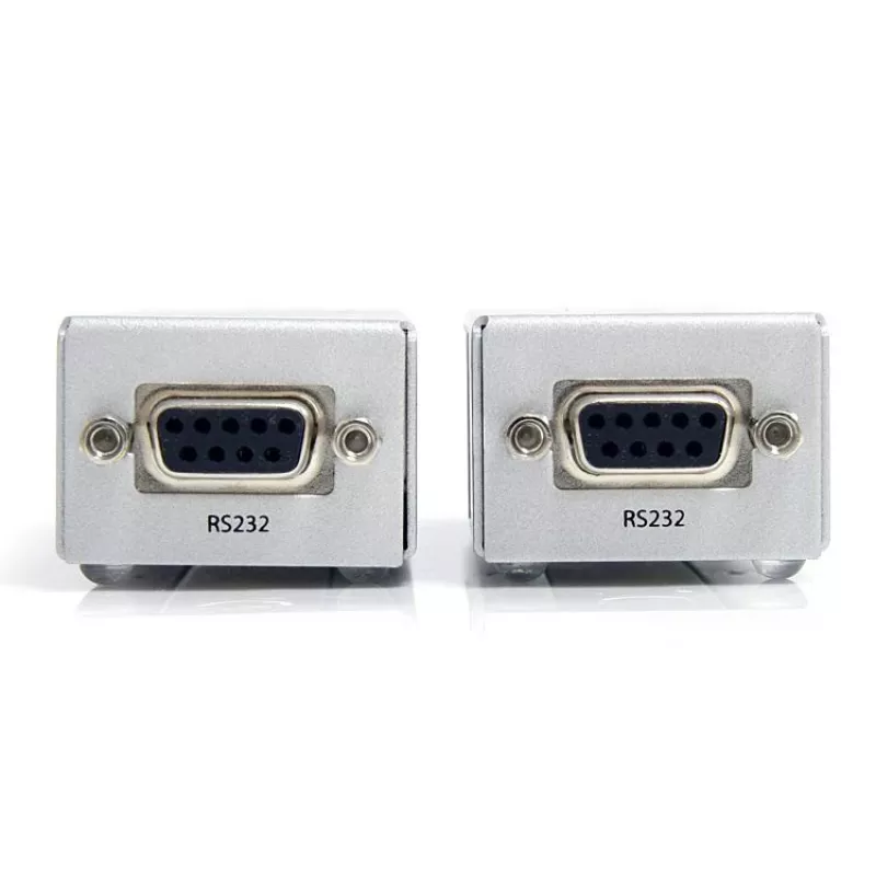 StarTech.com RS232 Seriell über Cat5 Extender, 1 km (3300 ft) Reichweite, Plug & Play, keine Software, DB9 Serielle Erweiterung - TAA