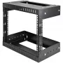 StarTech.com 8U 19 Zoll Wandmontage Netzwerk-Rack – Einstellbare Tiefe 12–20 Zoll 2-Pfosten-Open-Frame-Serverraum-Rack für AV/Daten/IT-Kommunikation/Computerausrüstung/Switch mit Käfigmuttern und Schrauben