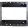 StarTech.com 8U 19 Zoll Wandmontage Netzwerk-Rack – Einstellbare Tiefe 12–20 Zoll 2-Pfosten-Open-Frame-Serverraum-Rack für AV/Daten/IT-Kommunikation/Computerausrüstung/Switch mit Käfigmuttern und Schrauben