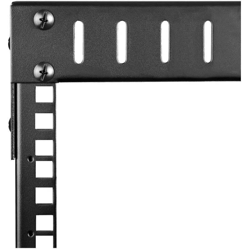 StarTech.com 8U 19 Zoll Wandmontage Netzwerk-Rack – Einstellbare Tiefe 12–20 Zoll 2-Pfosten-Open-Frame-Serverraum-Rack für AV/Daten/IT-Kommunikation/Computerausrüstung/Switch mit Käfigmuttern und Schrauben