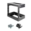 StarTech.com 8U 19 Zoll Wandmontage Netzwerk-Rack – Einstellbare Tiefe 12–20 Zoll 2-Pfosten-Open-Frame-Serverraum-Rack für AV/Daten/IT-Kommunikation/Computerausrüstung/Switch mit Käfigmuttern und Schrauben