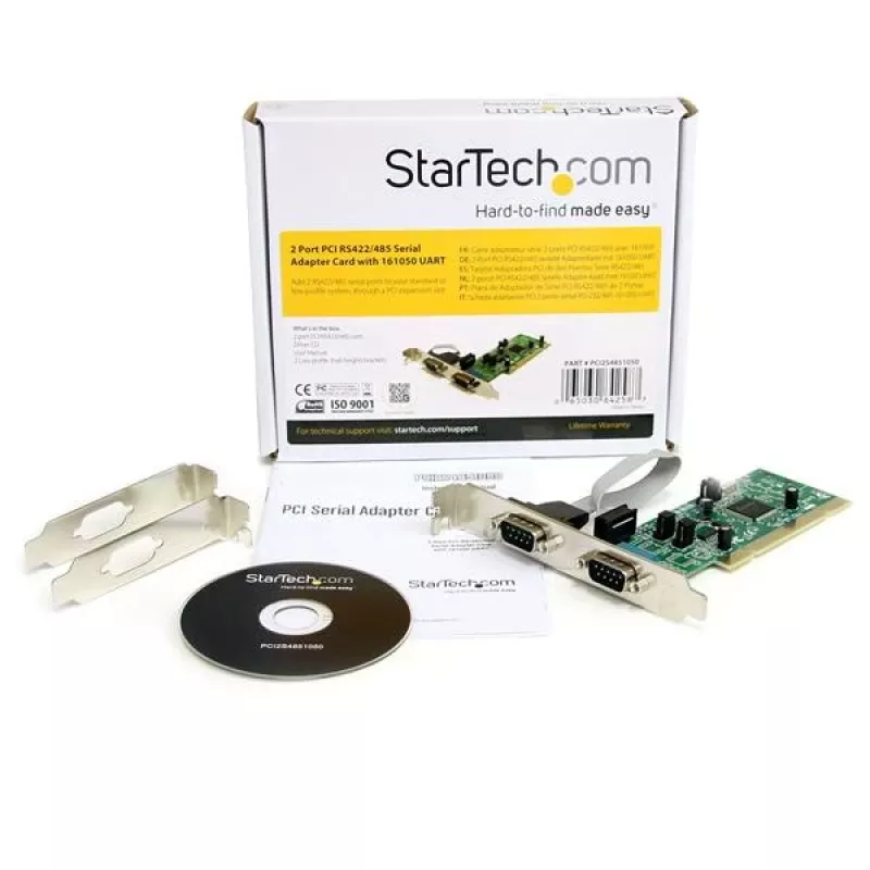StarTech.com 2-Port PCI RS422/485 serielle Adapterkarte mit 161050 UART
