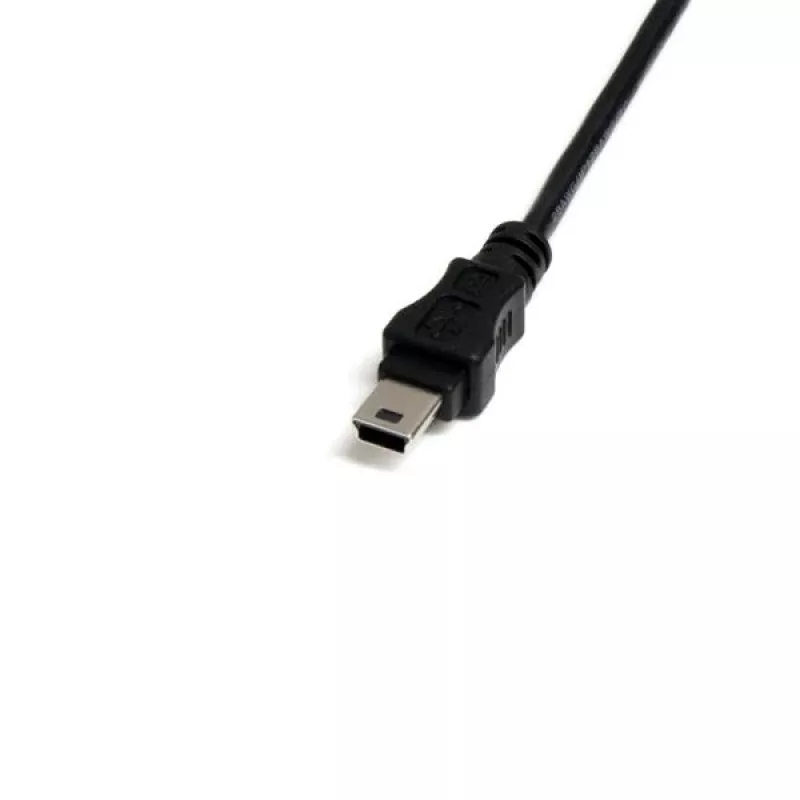 StarTech.com 1 ft Mini USB 2.0 Kabel - USB A auf Mini B F/M, 0,3 m, USB A, Mini-USB B, Stecker/Buchse, 0,48 Gbit/s, Schwarz