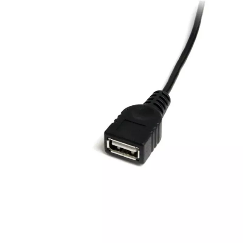 StarTech.com 1 ft Mini USB 2.0 Kabel - USB A auf Mini B F/M, 0,3 m, USB A, Mini-USB B, Stecker/Buchse, 0,48 Gbit/s, Schwarz