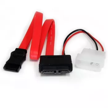 StarTech.com 30,5 cm Slimline SATA auf SATA mit LP4 Stromkabel-Adapter