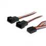 StarTech.com 12in 4-Pin-Lüfter-Stromversorgungs-Y-Kabel – F/M, Molex (4-pin), Molex (4-pin), 0,31 m, Stecker, Buchse, Mehrfarbig