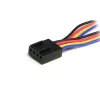 StarTech.com 12in 4-Pin-Lüfter-Stromversorgungs-Y-Kabel – F/M, Molex (4-pin), Molex (4-pin), 0,31 m, Stecker, Buchse, Mehrfarbig
