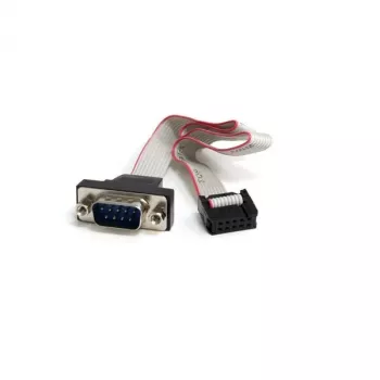 StarTech.com 16 Zoll 9-Pin seriell Stecker auf 10-Pin Motherboard-Header Panel-Mount-Kabel