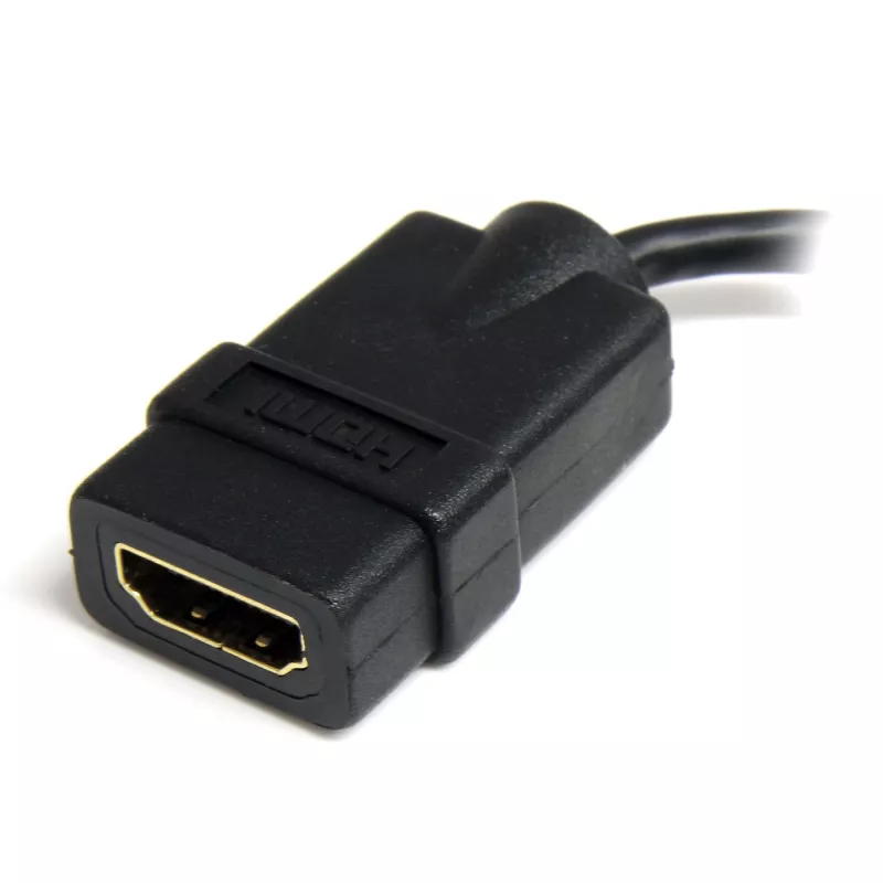 StarTech.com Micro HDMI auf HDMI Adapter - 4K 30Hz Video - Robuster High Speed Micro HDMI Typ-D auf HDMI 1.4 Konverter/Kabeladapter-Dongle - Ultra HD HDMI Monitore, Fernseher & Displays - Bu/St