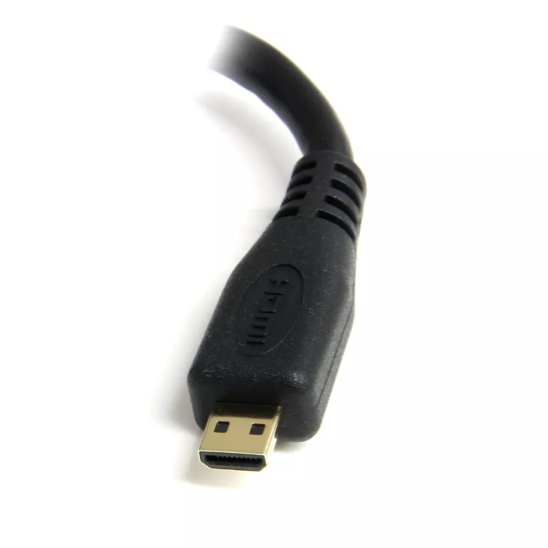 StarTech.com Micro HDMI auf HDMI Adapter - 4K 30Hz Video - Robuster High Speed Micro HDMI Typ-D auf HDMI 1.4 Konverter/Kabeladapter-Dongle - Ultra HD HDMI Monitore, Fernseher & Displays - Bu/St
