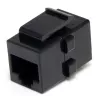 StarTech.com Cat 6 RJ45 Keystone Jack Netzwerkkoppler - F/F, Schwarz, RJ-45, RJ-45, 90 mm, 125 mm, 2 mm