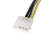 StarTech.com 15 cm LP4 auf 8-Pin PCI Express Grafikkarten-Stromadapter