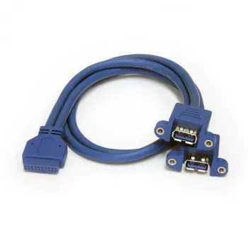 StarTech.com 2-Port Panel Mount USB 3.0 Kabel - USB A auf Motherboard-Header-Kabel F/F