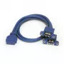 StarTech.com 2-Port Panel Mount USB 3.0 Kabel - USB A auf Motherboard-Header-Kabel F/F
