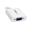StarTech.com Mini DisplayPort auf VGA Adapter - Aktiver Mini DP auf VGA Konverter - 1080p Video - mDP oder Thunderbolt 1/2 Mac/PC zu VGA Monitor/Projektor/Display - mDP 1.2 auf VGA Dongle - Weiß